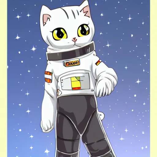 Prompt: anime styled kittens in spacesuits