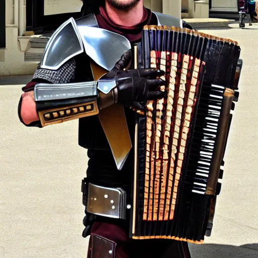 the mandalorian playing an accordion | Stable Diffusion | OpenArt