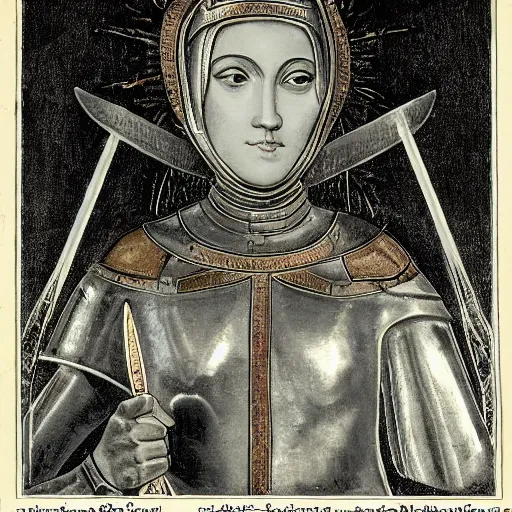 Image similar to joan of arc as man,