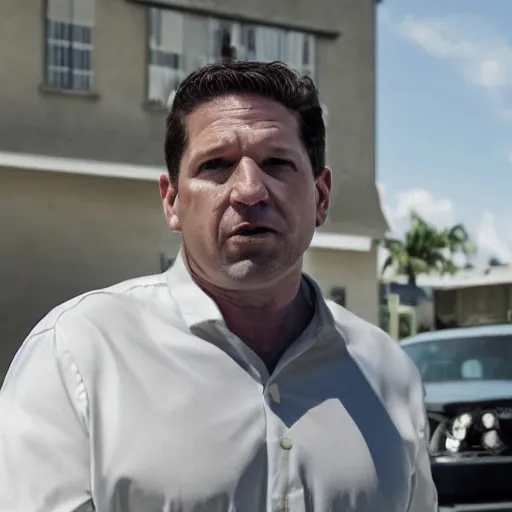 Image similar to ron desantis in the punisher