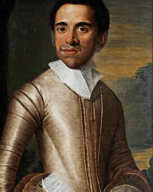 Prompt: a 1 6 0 0 s portrait of barack obama