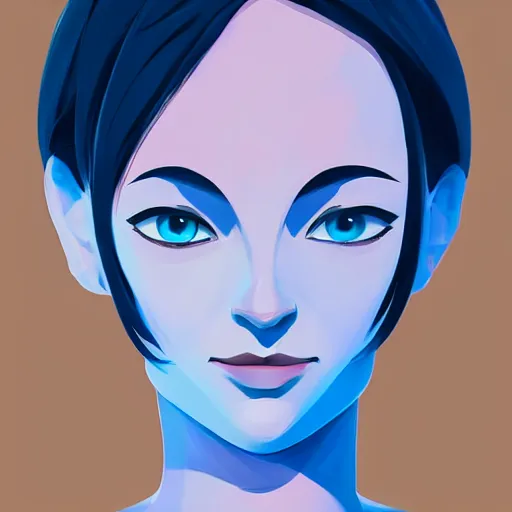 Image similar to face icon stylized minimalist atari, loftis, cory behance hd by jesper ejsing, by rhads, makoto shinkai and lois van baarle, ilya kuvshinov, rossdraws global illumination