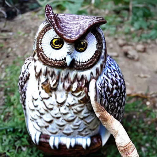 Prompt: owl smoking a bowl, photo