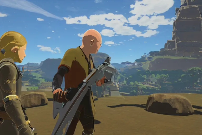 Image similar to agent 4 7 in botw, breath of the wild screenshot