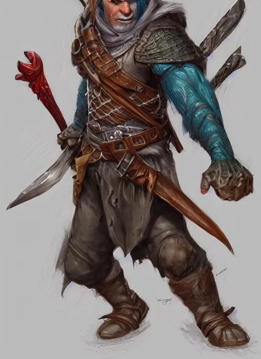 Image similar to robber, ultra detailed fantasy, dndbeyond, bright, colourful, realistic, dnd character portrait, full body, pathfinder, pinterest, art by ralph horsley, dnd, rpg, lotr game design fanart by concept art, behance hd, artstation, deviantart, hdr render in unreal engine 5