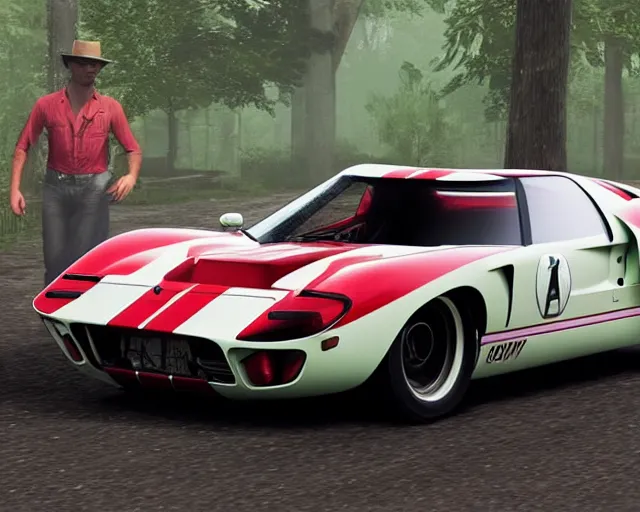 Prompt: new concept for a gt 4 0, cinematic, photoreal, by red dead redemption 2