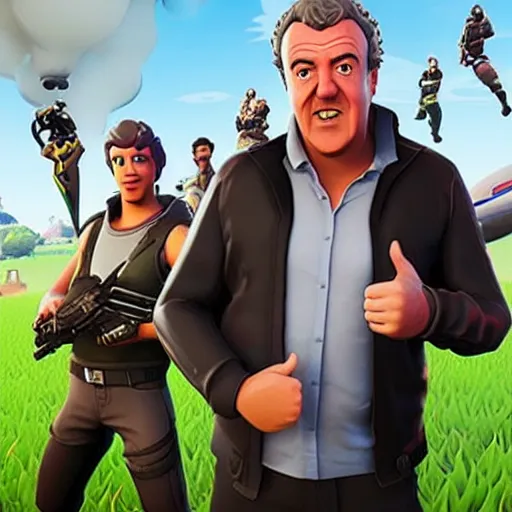 Image similar to “Jeremy Clarkson in Fortnite”