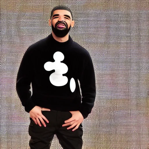 Image similar to drake meets mickey mouse