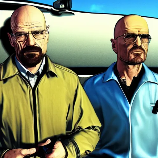 Image similar to Walter White GTA loading screen