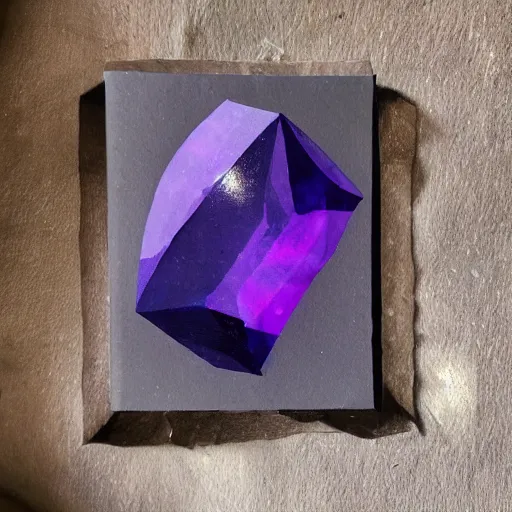 Image similar to Floating dark-purple crystal shard 🎨🖌️