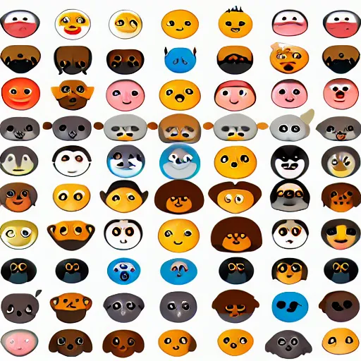 Image similar to professional emoji of a cute animal, high quality, HD, minimalist, 8K, famous