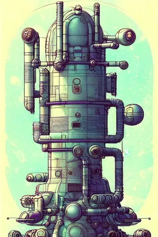 Image similar to design only! ( ( ( ( ( 2 0 5 0 s retro future nuclear reactor core control rods designs borders lines decorations space machine. muted colors. ) ) ) ) ) by jean - baptiste monge!!!!!!!!!!!!!!!!!!!!!!!!!!!!!!