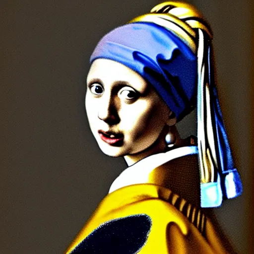 Prompt: Boris Johnson as the girl with the pearl earring