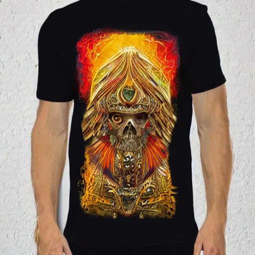 Image similar to unusual design for t - shirt, highly detailed, digital painting