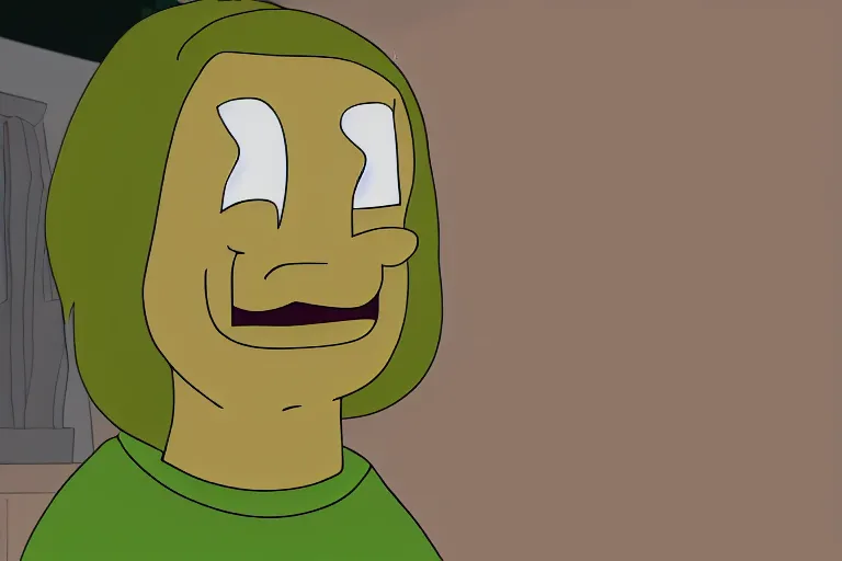 Image similar to jimmy pesto from bob's burgers, face is made of pesto, 8 k, photography, hd
