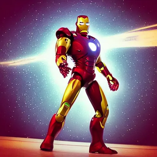 Prompt: “buzz light year as iron man”