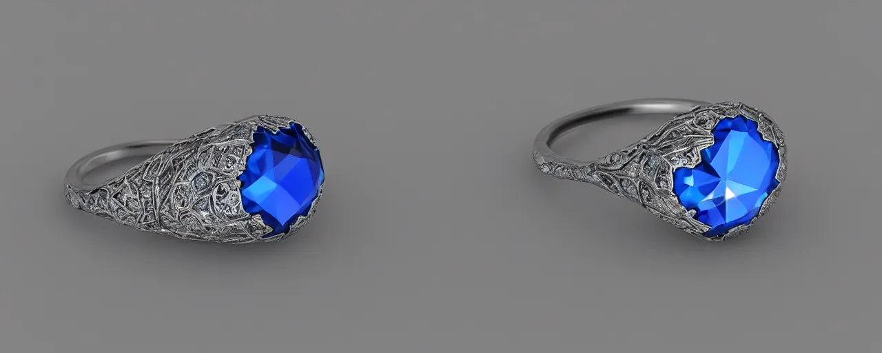 Image similar to simple silver magic crystal ring, ice, blue, gold, smooth, crystal, engravings, diamonds, product design, jewelry, colorful, art by gerald brom, greg rutkowski and artgerm, photo realism, unreal engine, c 4 d