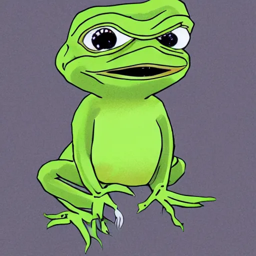 Image similar to Daenarys Targaryen as pepe the frog