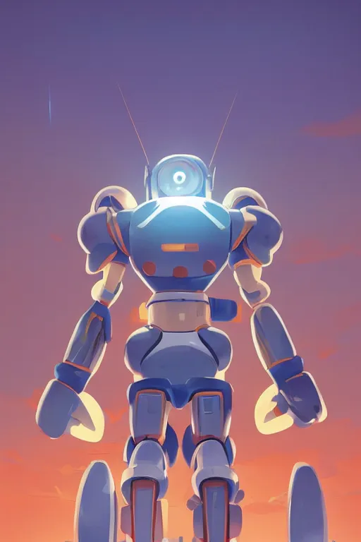 Image similar to metabots medabots medarotto medarot robot minimalist comics, behance hd by jesper ejsing, by rhads, makoto shinkai and lois van baarle, ilya kuvshinov, rossdraws global illumination ray tracing hdr radiating a glowing aura