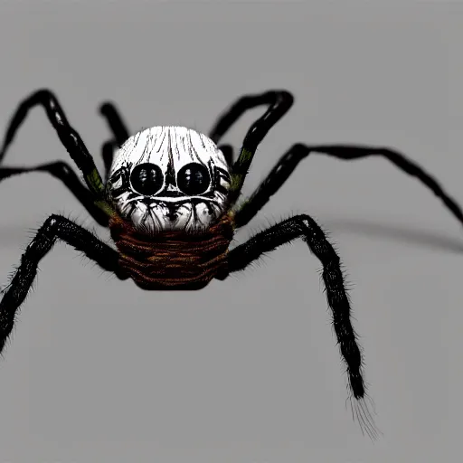 Image similar to a spider made of teeth, photo, realistic, render