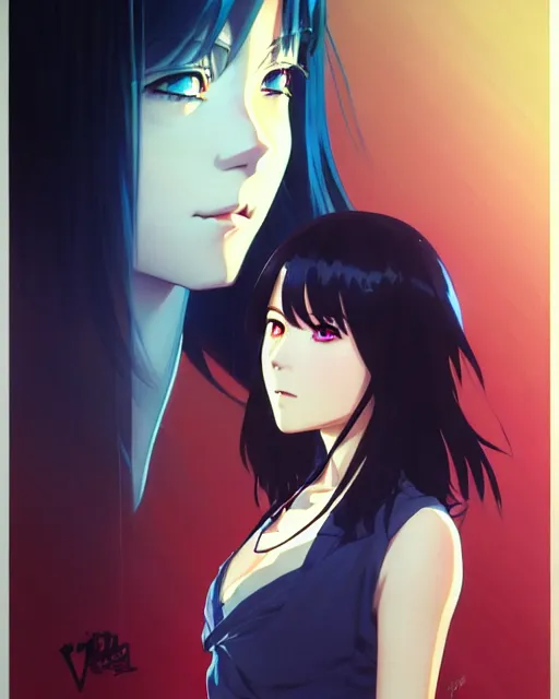 Image similar to An anime goddess of shadows || VERY VERY ANIME!!!, fine-face, Audrey Plaza, realistic shaded perfect face, fine details. Anime. realistic shaded lighting poster by Ilya Kuvshinov katsuhiro otomo ghost-in-the-shell, magali villeneuve, artgerm, Jeremy Lipkin and Michael Garmash and Rob Rey