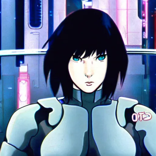 Image similar to Ghost in the Shell, GitS, perfect face, Motoko Kusanagi, film, adaptation, style anime, by Masamune Shirow