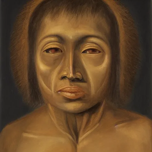 Image similar to portrait of the first human being