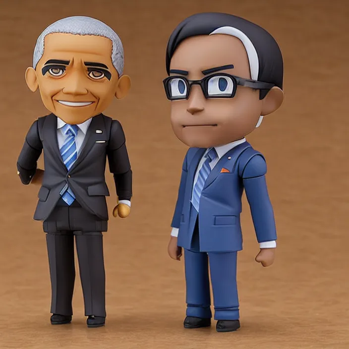 Image similar to Obama, An anime nendoroid of Obama, figurine, detailed product photo