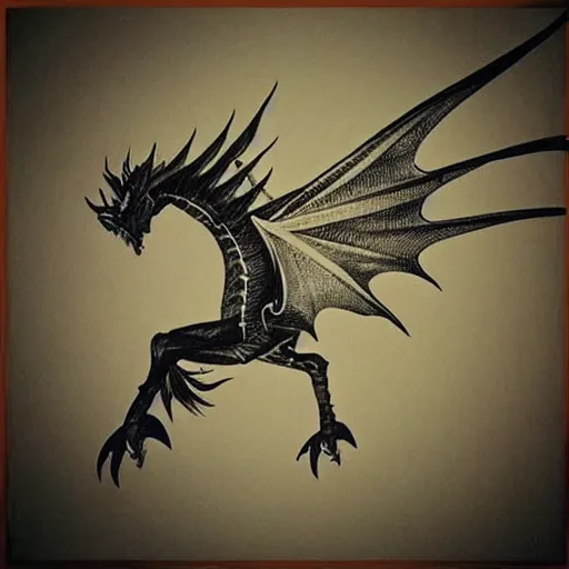 Image similar to “a flying horse that looks like a dragon, in the style of Hajime Isayama”