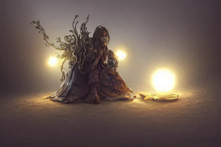 Image similar to magical artifact, small, intricate, artstation, dramatic lighting