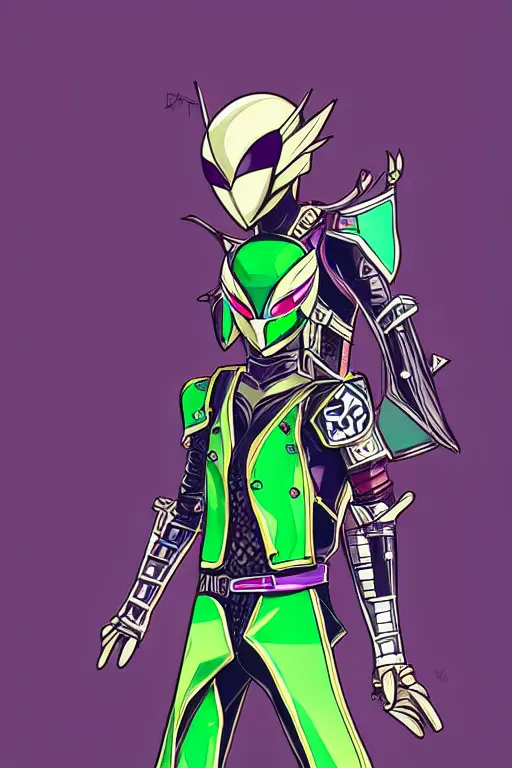 Image similar to random kamen rider. final fantasy style art, zelda style art, gta vice city style art, pop art, aesthetic art, stylish, elegant, adobe stock popular, concept art, without duplicate image, smooth, beautiful, highly details, sharp focus, illustration, intricate, high quality