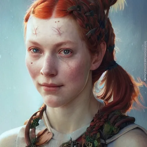 Image similar to pippi longstocking ultra realistic, concept art, intricate details, eerie, highly detailed, photorealistic, octane render, 8 k, unreal engine. art by artgerm and greg rutkowski and charlie bowater and magali villeneuve and alphonse mucha