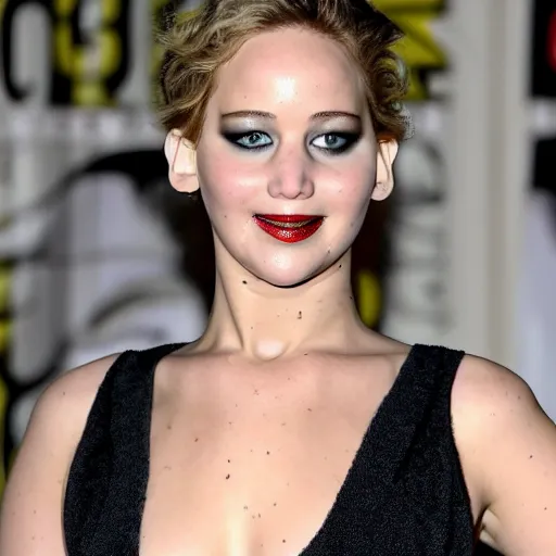 Image similar to jennifer lawrence is frankenstein's monster