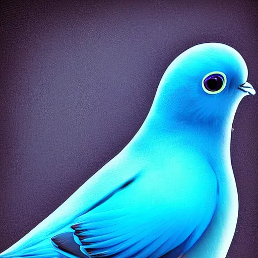 Image similar to An electric blue dove. Colourful. High detail. Unreal 5. God. digital art