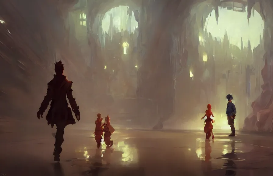 Image similar to greg manchess concept art of the fantastic spork dimension, key visual, ambient lighting, highly detailed, digital painting, artstation, concept art, sharp focus, by makoto shinkai and akihiko yoshida and hidari and wlop and greg rutkowski