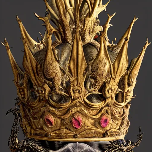 Image similar to squalid thistle putrid crown, in the style of adi granov, dramatic, tragic, intricate, detailed, beautiful, 8 k resolution