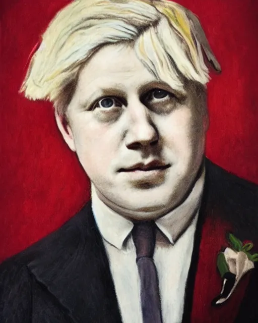 Image similar to a 1 9 2 0 s portrait of boris johnson