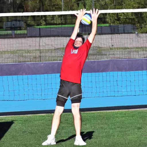 Image similar to keith raniere playing volleyball