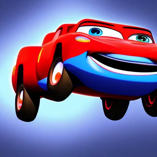 Image similar to HIMARS, Cars Pixar movie, cartoon, digital art