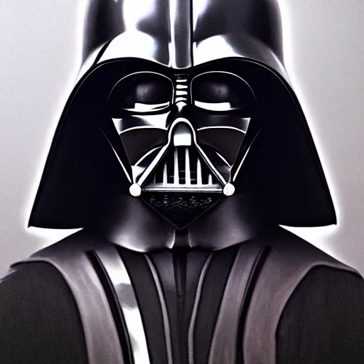 Prompt: photo portrait of Darth Vader by Annie Leibowitz photorealistic