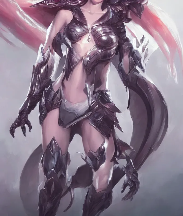 Image similar to Concept art, angel knight girl, artstation trending, artgerm highly detailded