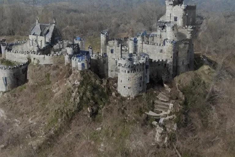 Image similar to a completed castle