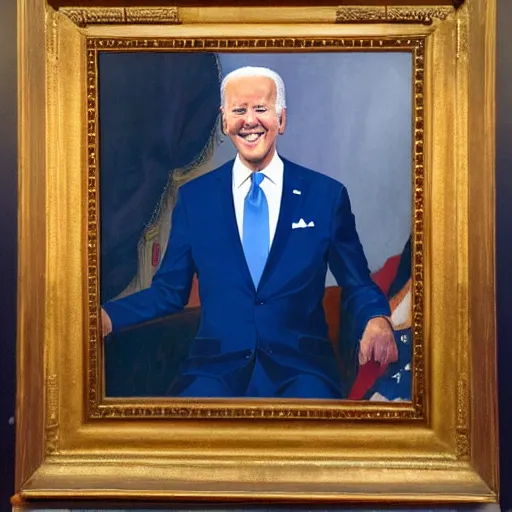 Image similar to joe biden presidential portrait