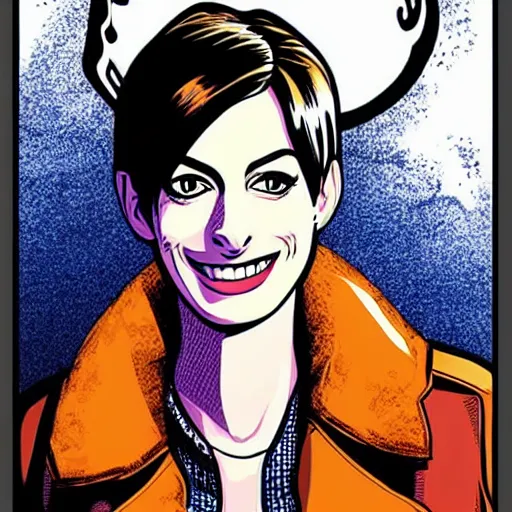 Image similar to anne hathaway by scott pilgrim comics