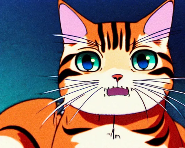 Prompt: anime fine details portrait of cute humanoid cat, bokeh. anime masterpiece by Studio Ghibli. 8k, sharp high quality classic anime from 1990 in style of Hayao Miyazaki