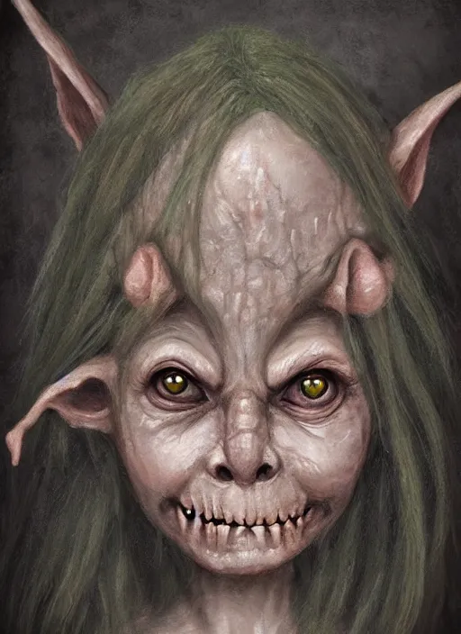 Image similar to medieval goblin faces painted by nicoletta ceccoli, detailed digital art, trending on Artstation