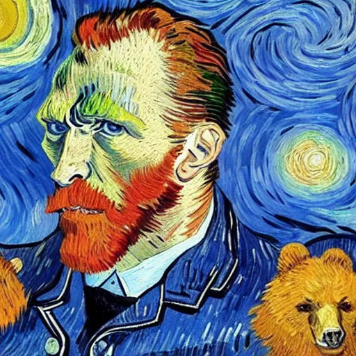a painting of an incredibly buff vincent van gogh with | Stable Diffusion |  OpenArt