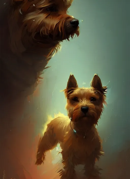 Prompt: norwich terrier as an north wich, backround dark, highly detailed, digital illustration, trending in artstation, modern painting, smooth, sharp focus, intricate, by peter mohrbacher