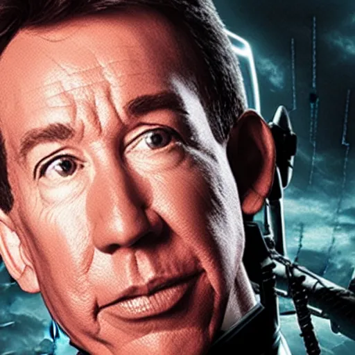 Image similar to tim allen as a borg drone