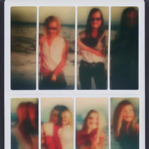 Image similar to polaroid friendship